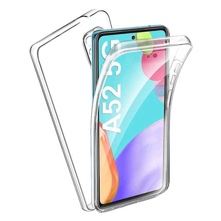 Samsung Galaxy A52S 5G Full Body 360° Hoesje - Volledige Bescherming Transparant TPU Silicone Case + PET Screenprotector