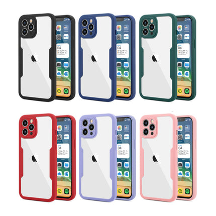 iPhone 13 360°  Full Cover - Full Body Case Hoesje + Screenprotector Groen