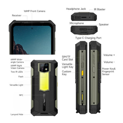 Armor 24 Outdoor Smartphone - 22000mAh Batterij - 12 GB RAM - 256 GB Opslag - 64MP Camera 