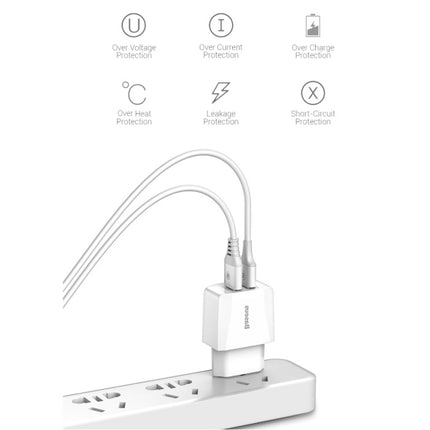 Dual 2x Port USB Stekkerlader - 2.1A Muur Oplader Wallcharger AC Thuislader Adapter