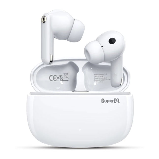 Supereq S10 Draadloze Oortjes - ANC/ENC Bluetooth 5.4 Oordopjes TWS - Wit