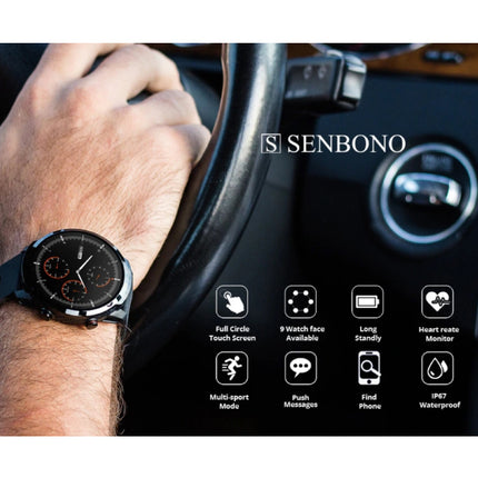 S10 Smartwatch Fitness Sport Activity Tracker Smartphone Horloge iOS Android iPhone Samsung Huawei Zwart