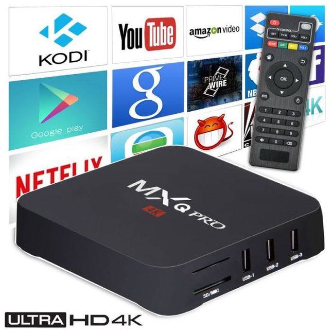 MXQ Pro 4K TV Box Mediaspeler Android Kodi - 1GB RAM - 8GB Opslagruimte