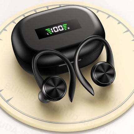 Sport Oorhaak Draadloze Oortjes - Oordopjes TWS Bluetooth 5.0 Zwart