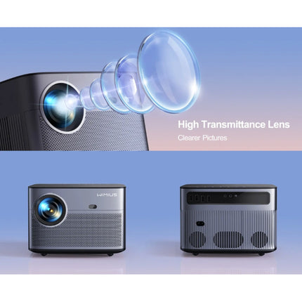 P64 Projector - 500 ANSI Lumen - Android Beamer Home Media Speler Zilver