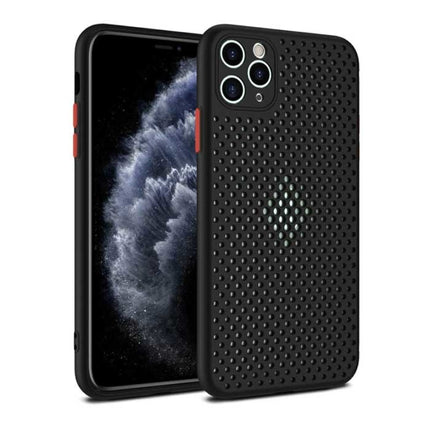 iPhone 11 - Ultra Slank Hoesje Warmteafvoer Cover Case Zwart