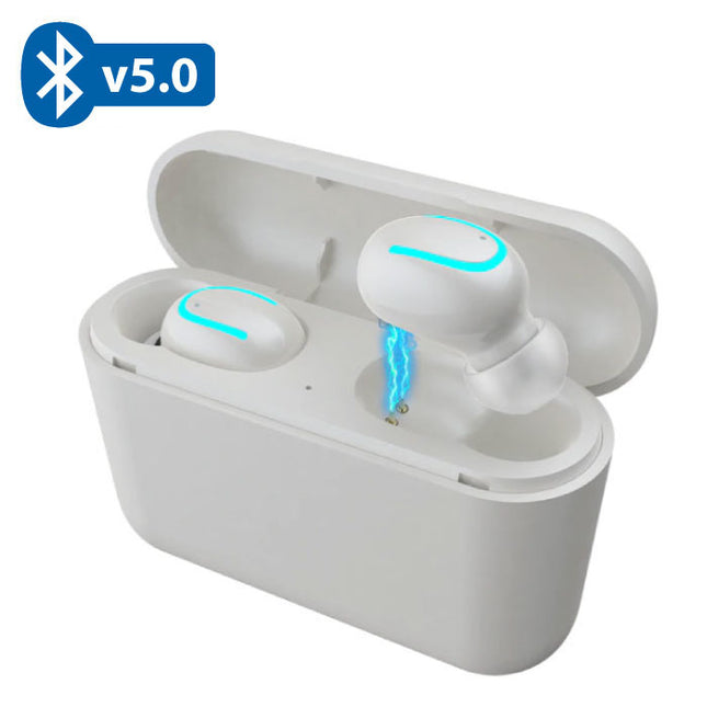 TWS Q32 Draadloze Bluetooth 5.0 Oortjes Ear Wireless Buds Earphones Earbuds Oortelefoon Wit - Helder Geluid