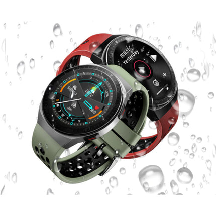 MT-3 Smartwatch met Luidspreker en Hartslagmonitor -  Fitness Sport Activity Tracker Silica Gel Bandje Horloge iOS Android Rood