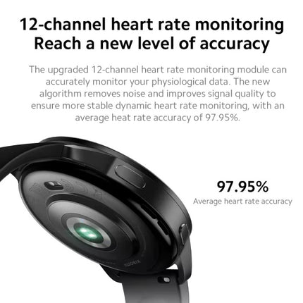 S3 Smartwatch - AMOLED Display - Fitness Sport Activity Tracker iOS Android - Zwart