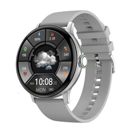 Randloze Smartwatch Siliconen Bandje Fitness Sport Activity Tracker Horloge Android Grijs