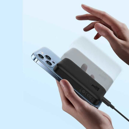 10.000mAh Mini Magnetische Qi Powerbank voor Mobiele Telefoons - 20W PD Oplader Draadloos Batterij Accu Roze