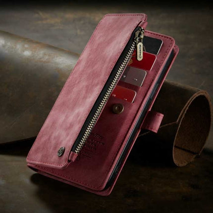 iPhone 6S Leren Flip Case Portefeuille - Wallet Cover Cas Hoesje Rood