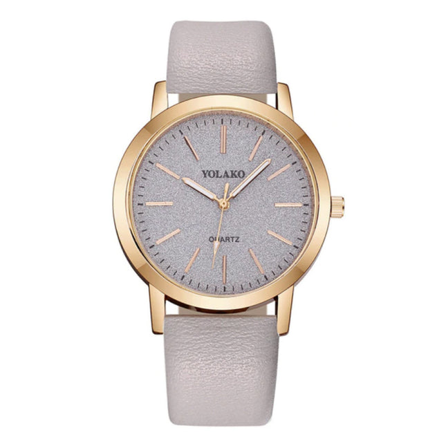 Kwarts Horloge Dames - Anoloog Luxe Uurwerk voor Vrouwen Grijs