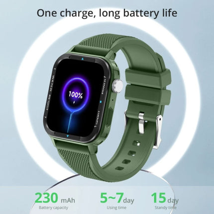 M41 Smartwatch Siliconen Bandje Fitness Sport Activity Tracker Horloge Android iOS Groen