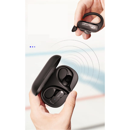  Athlete Draadloze Oortjes met Oorhaak Sport - Touch Control -  TWS Bluetooth 5.0 Wireless Buds Earphones Earbuds Oortelefoon Zwart