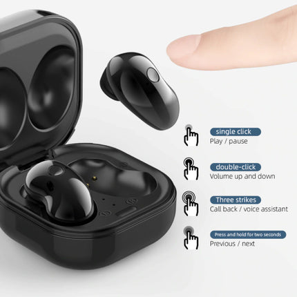 S6 Plus Draadloze Oortjes - One Button Control Oordopjes TWS Bluetooth 5.0 Earphones Earbuds Oortelefoon Zwart