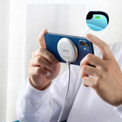 Powerwave Magnetische Oplader - Draadloos Opladen Fast Charge Qi Universeel 7.5W Wit