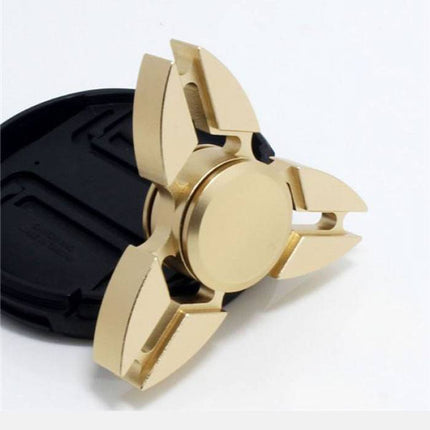 Falcon Tri Fidget Hand Spinner Anti Stress Draaier Toy Goud