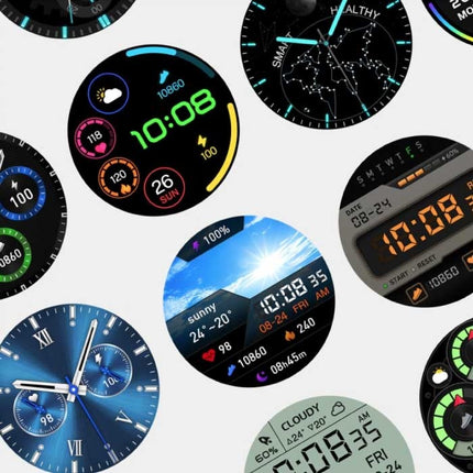 Smartwatch met Extra Bandje - Bloeddrukmeter en Zuurstofmeter - Fitness Sport Activity Tracker Horloge iOS Android - Mesh Bandje Zwart