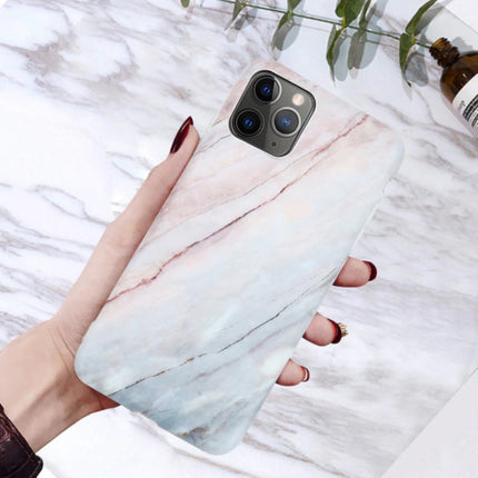 iPhone XS Max Hoesje Marmer Textuur - Shockproof Glossy Case Graniet Cover Cas TPU 