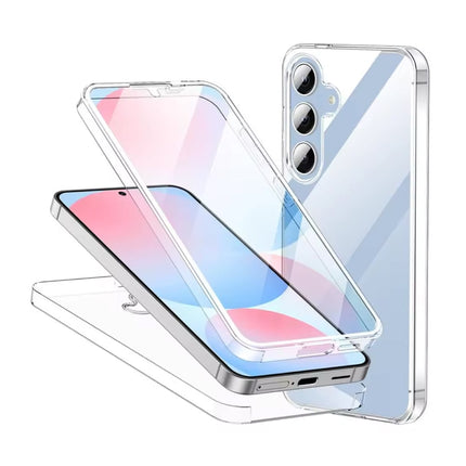 Samsung Galaxy A05s Full Body 360° Hoesje - Transparant TPU Silicone Case + PET Screenprotector