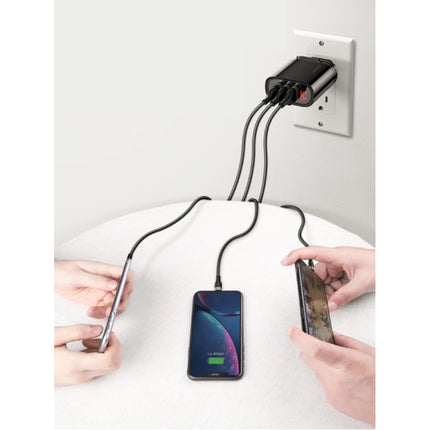 USB Stekkerlader - Quick Charge 3.0 Muur Oplader Wallcharger AC Thuislader Adapter Zwart