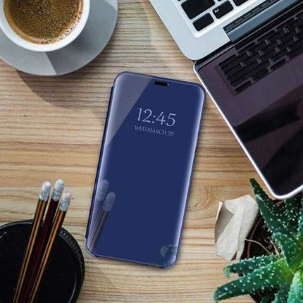 Oppo Reno 4 Pro (5G) Smart Spiegel Flip Case Cover Hoesje Blauw