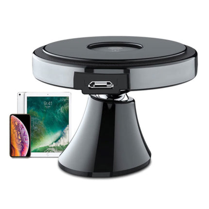 Qi Draadloze Autolader 10W - Dashboard Standaard Oplader Universeel Wireless Car Stand Opladen Pad Zwart