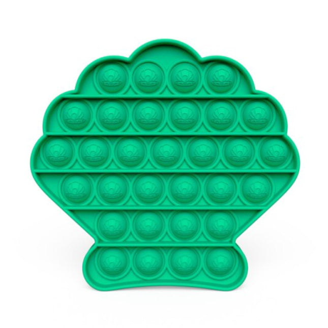 Pop It - Fidget Anti Stress Speelgoed Bubble Toy Siliconen Schelp Groen