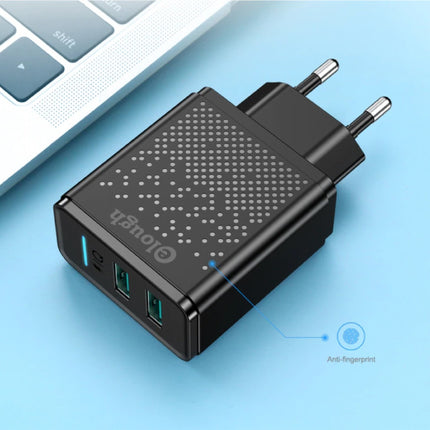 IQ Stekkerlader - 24W AC Thuislader Muur Oplader Adapter Wallcharger  Zwart