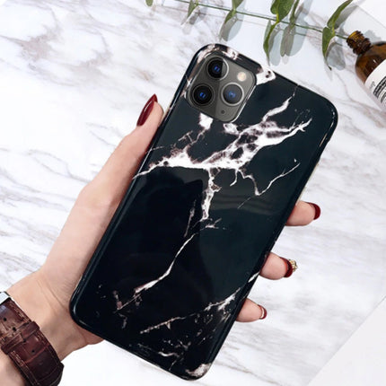 iPhone 7 Hoesje Marmer Textuur - Shockproof Glossy Case Graniet Cover Cas TPU 