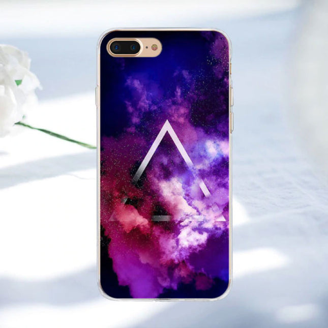 iPhone 8 - Space Star Case Cover Cas Soft TPU Hoesje