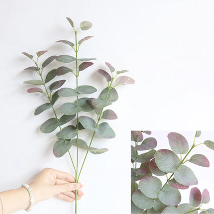 Kunst Boeket - Zijden Eucalyptus Planten Plant Luxe Boeketten Decor Ornament Rood
