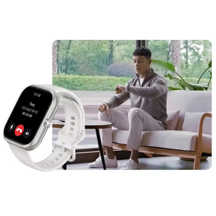 Choice Smartwatch - AMOLED Scherm - Gezondheid Monitor - Sport Activity Tracker Horloge - Silicoon Bandje - Wit