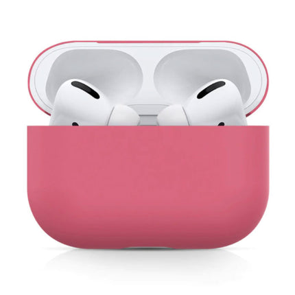 Flexibel Hoesje voor AirPods Pro - Silicone Skin AirPod Case Cover Soepel - Donkerroze