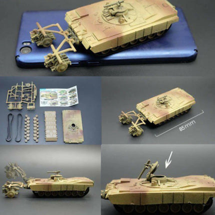 M1 Abrams Bouwkit 1:72 Schaalmodel - Amerikaanse Leger Tank Plastic Hobby Doe-het-zelf Model