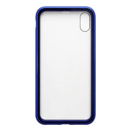 iPhone 6S Plus Magnetisch 360° Hoesje met Tempered Glass - Full Body Cover Hoesje + Screenprotector Blauw