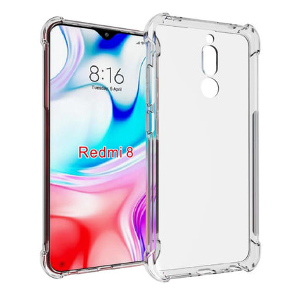 Xiaomi Redmi 8 Transparant Bumper Hoesje - Clear Case Cover Silicone TPU Anti-Shock