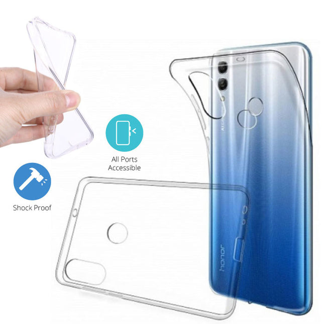 Transparant Clear Case Cover Silicone TPU Hoesje Huawei Y7 2019
