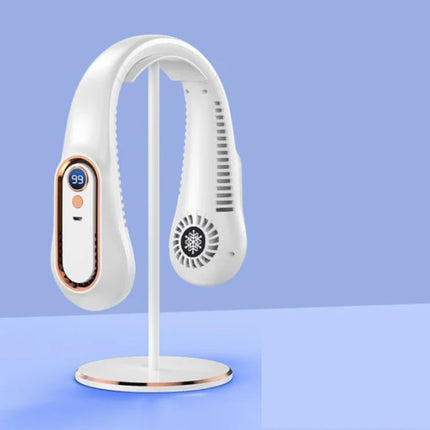 Halsventilator - USB Oplaadbaar - Draagbare Nek Bladloze Koel Ventilator - Groen