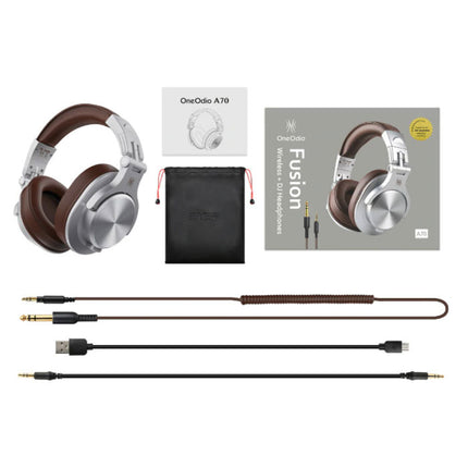 Fusion A70 Studio Bluetooth Koptelefoon met 6.35mm en 3.5mm AUX Aansluiting - Headset met Microfoon DJ Headphones Rood