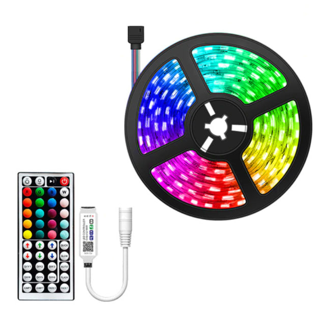 Bluetooth LED Strips 10 Meter - RGB Verlichting met Afstandsbediening SMD 5050 Kleuraanpassing Waterdicht 