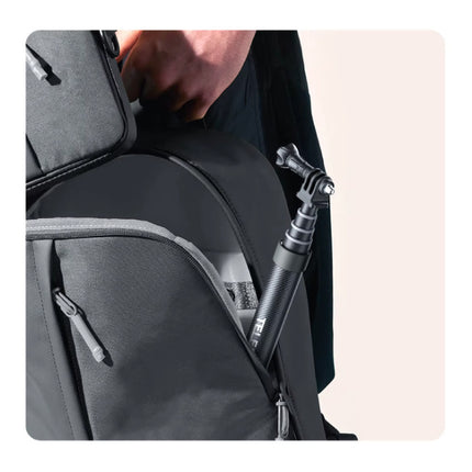 Koolstofvezel Selfie Stick 1,2 Meter - Intrekbare Vlog Statief Monopod Selfiestick - Zwart