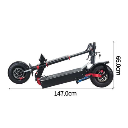 X5 Elektrische Step - Vouwbaar / Krachtig / Hoge Snelheid - Off-Road Smart E Scooter - 2800W - 85 km/u - 13 inch Wielen - Zwart