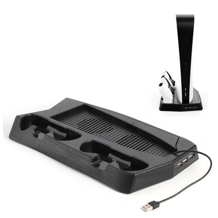 Multifunctionele Dual Ventilator Cooling Stand Mount en Oplaadstation voor PlayStation 5 - PS5 - Koeling Standaard Cooler Zwart