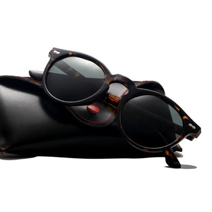 Vintage Zonnebril voor Dames - UV400 Gepolariseerde Bril Shades Brillen - Zwart Blauw