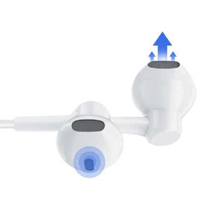 3.5mm AUX Oordopjes met Microfoon en Controls - Oortjes Wired Earphones Oortelefoon Zwart