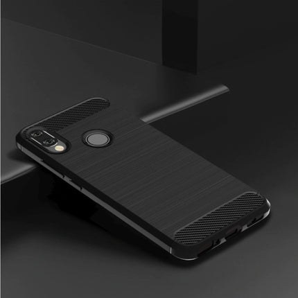 Xiaomi Mi 9T Pro Hoesje - Carbon Fiber Textuur Shockproof Case TPU Cover Zwart