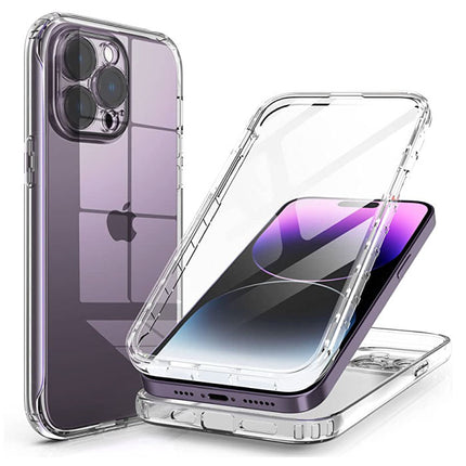 iPhone 14 Pro Full Body 360° Transparant Silicone Hoesje