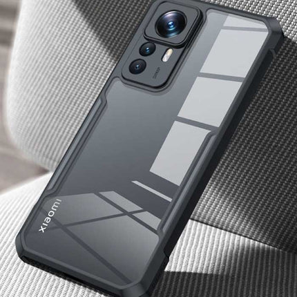 Xiaomi Mi 12T Bumper Hoesje met Frame - Armor Case Cover Zwart